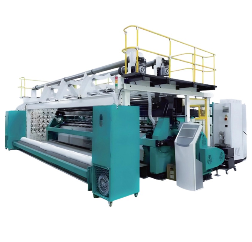 Full-width weft insertion warp knitting machine